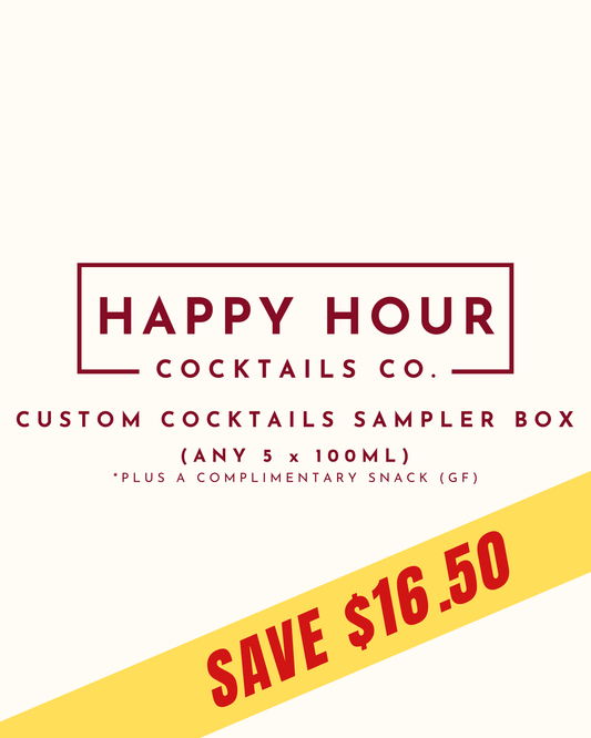 CUSTOM COCKTAILS SAMPLER (5 x 100ML)
