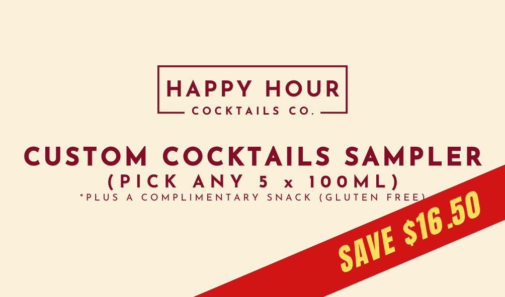 CUSTOM COCKTAILS SAMPLER (5 x 100ML)